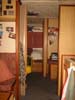 The view down into Paddy's bedroom area