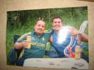Max and Paddy having a few beers