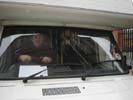 Me in the driving seat of Max and Paddy's motorhome